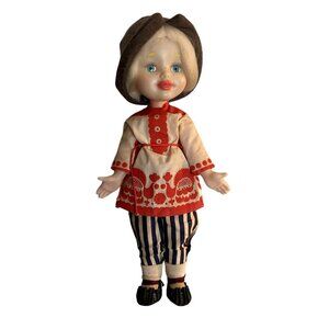 Vintage Emelya Lengigrushka Russian Doll 14" Blonde Blue Eyes Soviet Union USSR